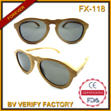 Lunettes de soleil mode FX-118 haute qualité bambou purement à la main en gros en Chine